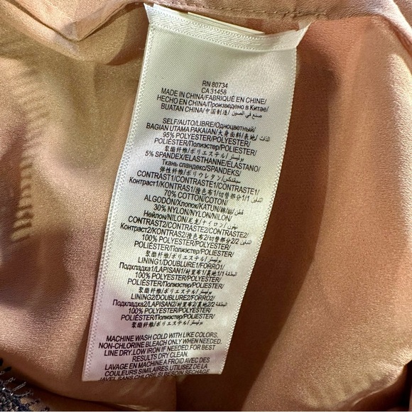 NWT BCBGMaxAzria ‘Reya’ Black & Nude Lace Peplum Detail Open Back Dress Size 2 - Picture 11 of 16